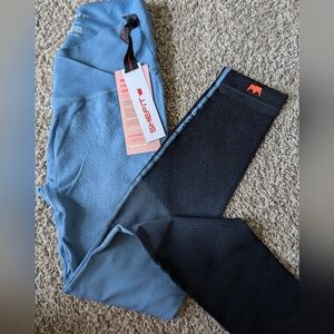 SHEFIT OMBRE MESH ANKLE LEGGINGS SIZE MED